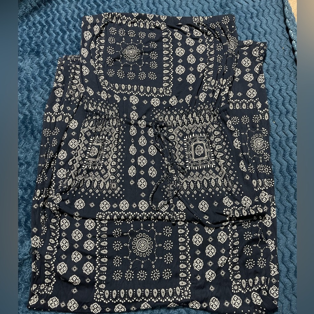 Old Navy Boho Strapless Maxi Dress